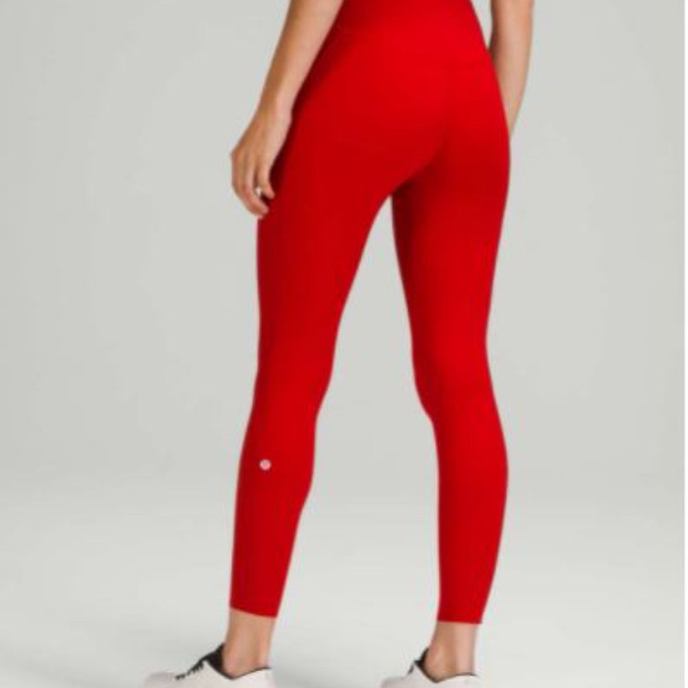 Lululemon Base Pace High-Rise Tight 25" Dark Red Size 4 - Picture 5 of 7